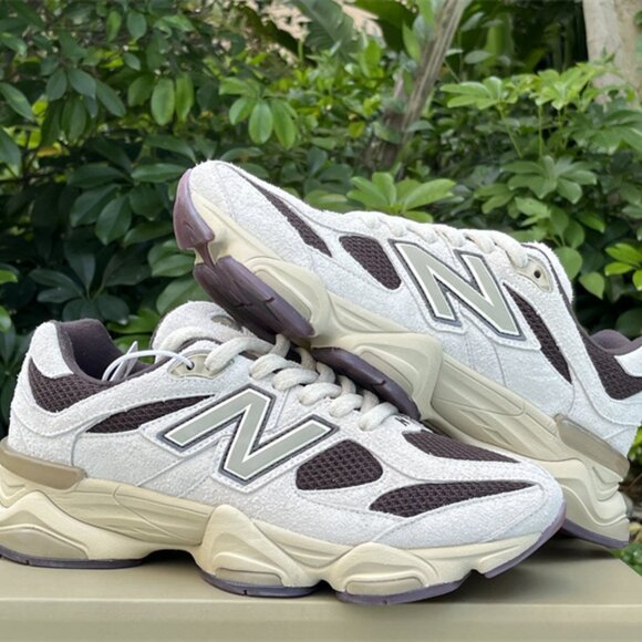 New Balance 9060 Mens Sneakers in Beige and Brown - Picture 10 of 14